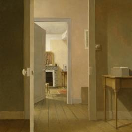 La chambre à la cheminée - 100 x 81 cm