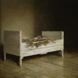 Le lit blanc 1 - 46 x 38 cm