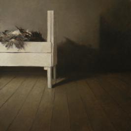 Le lit blanc 2 - 60 x 73 cm