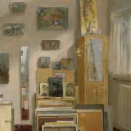 L’entrée de l’atelier rue Ricault - 30 x 60 cm