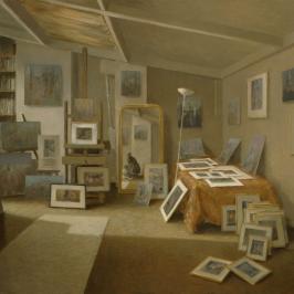 Visite à l’atelier 1 - 65 x 81 cm
