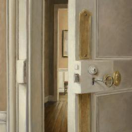 De la chambre rue Renan - 50 x 30 cm