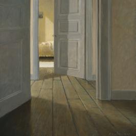 Vers la petite chambre - 33 x 33 cm