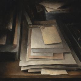 L'atelier de gravure, les papiers 1 - 38 x 46 cm