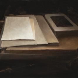 L'atelier de gravure, les papiers 3 -33 x 46 cm