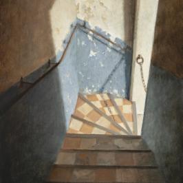 L'escalier condamné - 60 x 30 cm