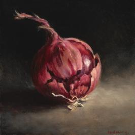 L'oignon rouge - 18 x 18 cm